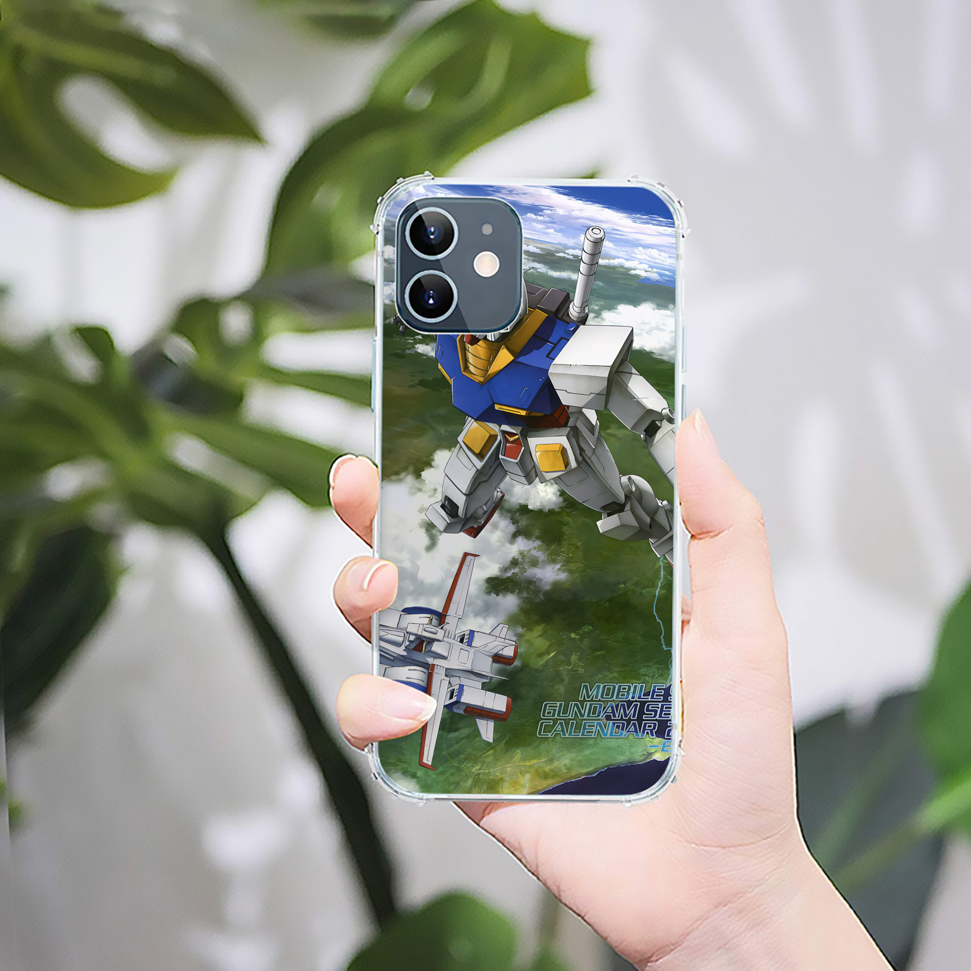 （画像用） 機動戦士ガンダム Mobile Suit Gundam 【iPhone 12シリーズ対応】透明スマホケース（クリアソフトケース）